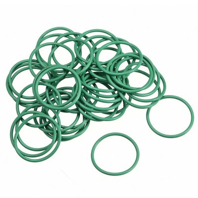 50pcs 24mm x 1.9mm Size Mechanical Rubber O Ring Oil Seal Gaskets Green KD #am
