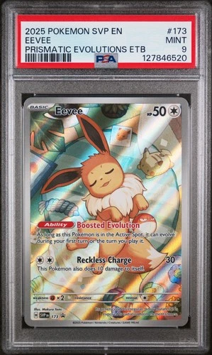 2025 POKEMON SVP EN-SV BLACK STAR PROMO #173 EEVEE PSA 9