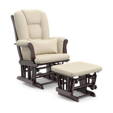  Color: Espresso/Beige Storkcraft-Tuscany Glider and Ottoman 6098