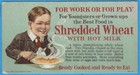 Shredded Wheat, With Hot Milk, Young Man Ready To Eat, Advertising Blotter — photo 1