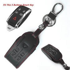 Key Case Cover For JAGUAR XF XK XKR Parts Remote Replacement 5 Buttons