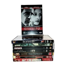 Mel Gibson 9 x DVD Gift Bundle, Conspiracy Theory, Signs, The Patriot Region 4