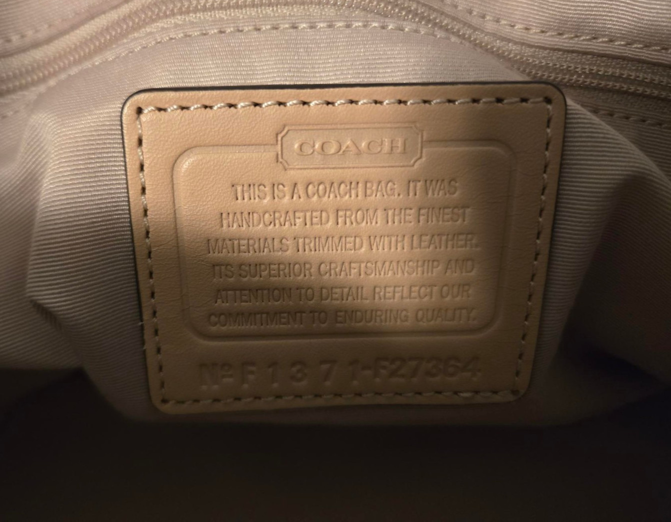 COACH Authentic Signature Stripe Python Stripe Sa… - image 8