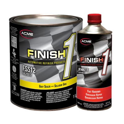 Acme FS512-1 Finish 1 4.1 VOC Gray Enamel Sealer Undercoat Fast Gallon Kit