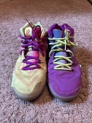 kyrie 4 yellow and purple