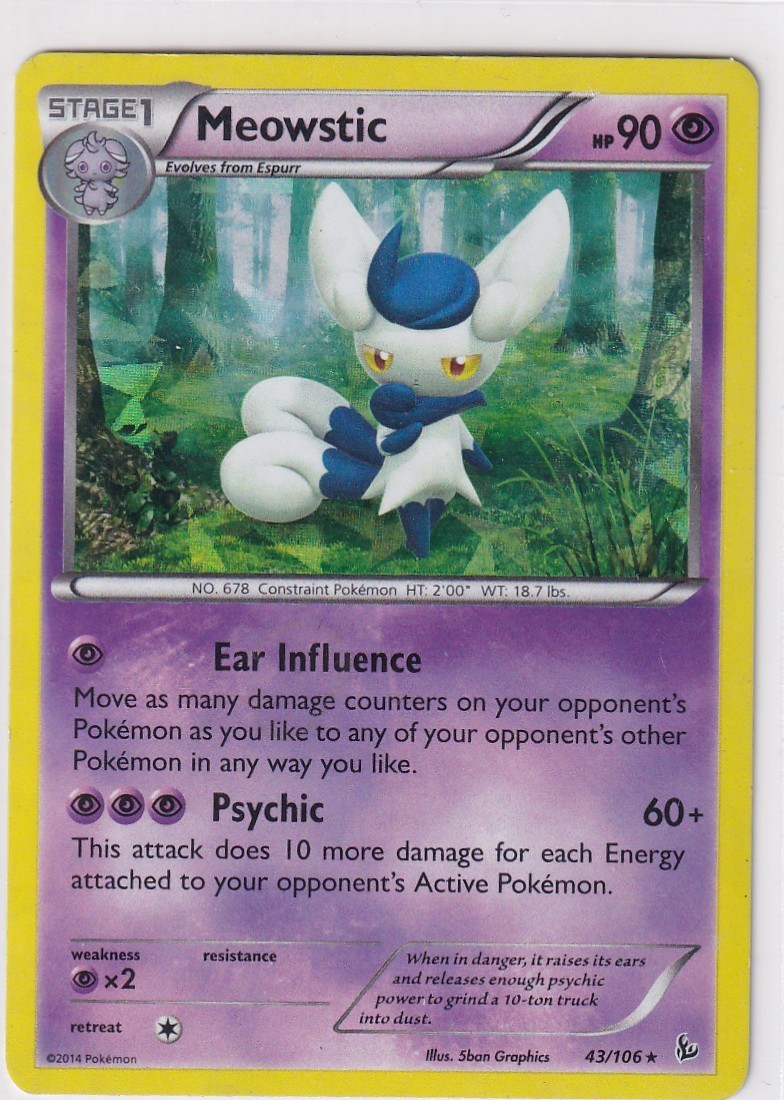 Meowstic - (XY Flashfire) 043/106 Deck Exclusives Holo
