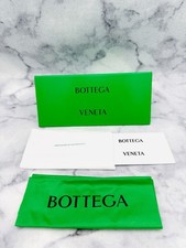 Bottega Veneta Sunglasses Case,Green Leather Triangle Clamshell Case,Green Cloth