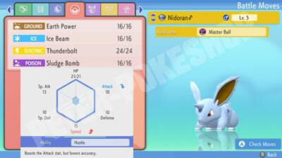 Nidoran F M  Shiny  Normal 6IV Egg - Pokemon Brilliant Diamond & Shining Pearl