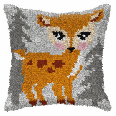 Orchidea Latch Hook Kit: Cushion: Small: Doe