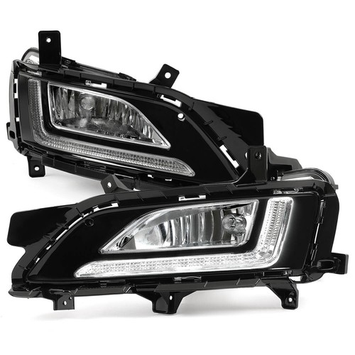 For 2019 2020 2021 Hyundai Tucson LED Fog Lights Front Bumper Lamps with DRL - Picture 8 of 22