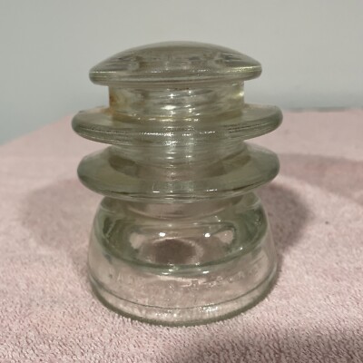 Hemingray 56 Hemingray 56 Clear Glass Pole Insulator Railroad Electric Telephone ...