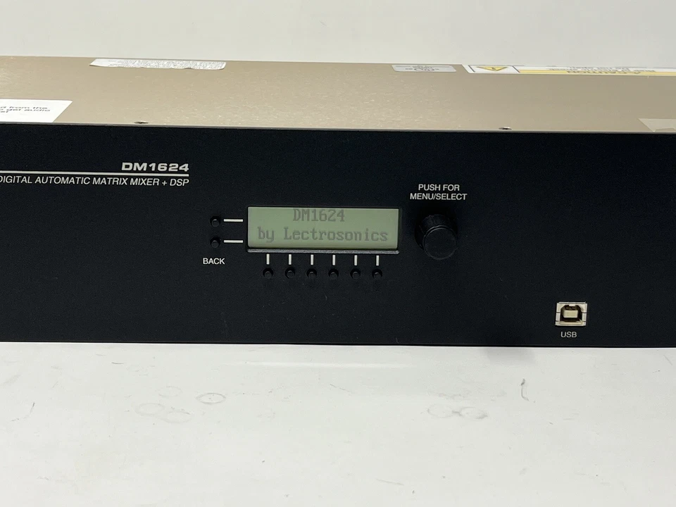 Lectrosonics DM1624 DSP Matrix Mixer & Power Supply - Image 3 of 4