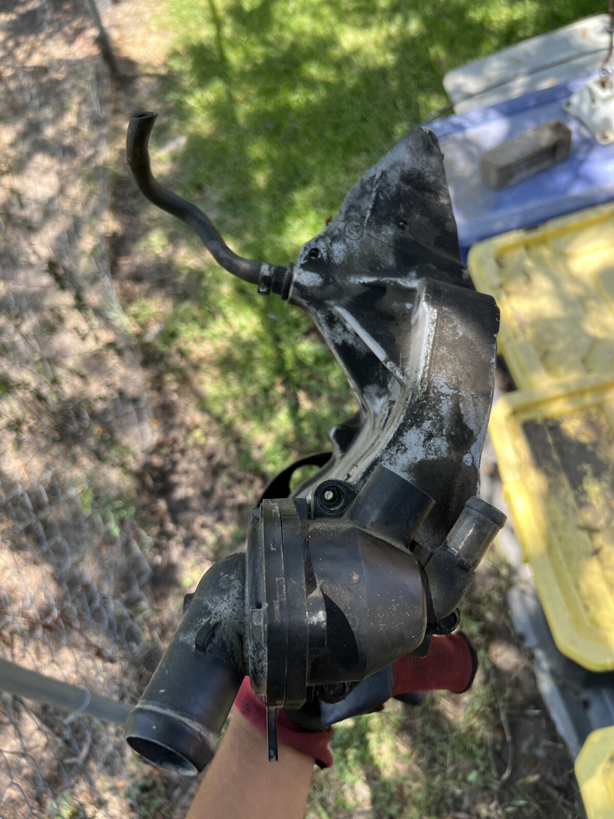 0206 RSX BASE EP3 SI OEM Factory Water Pump Housing K20A3 bracket 03