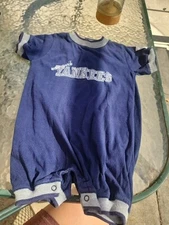 Mighty Mac Sports MLB Generic New York Yankees Jersey Blue 24 Months Baby Romper