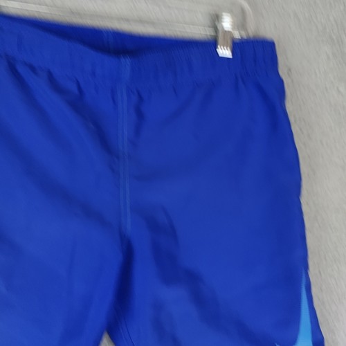 Nike Shorts Boys Youth Large YLG Blue Swimming Swim Trunks Summer Lined 7 Inch - Picture 2 of 11