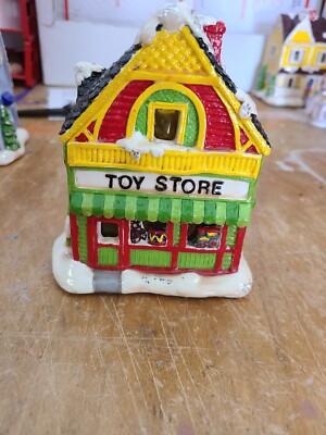 California Creations #SE155 ''Toy Store'' Painted Plaster Building