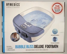 Footbath Homedics Bubble Bliss Deluxe Invigorating Bubbles Massage Attachments