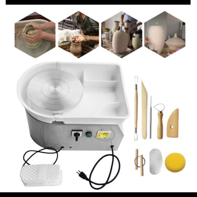 110V 350W Electric Pottery Wheel Machine For Ceramic Work Clay Art ...