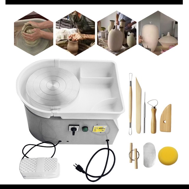 110V 350W Electric Pottery Wheel Machine For Ceramic Work Clay Art Craft Molding eBay