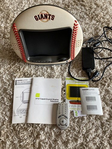 Hannspree 9.6" LCD San Fransisco Giants MLB Collectible Baseball TV Works Great - Picture 2 of 4