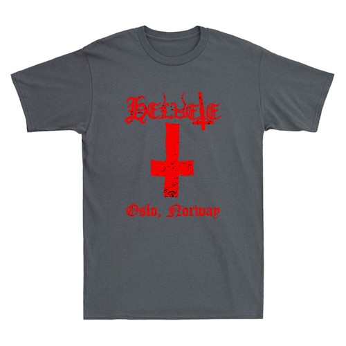 Camiseta Para Hombre Black Metal Oslo, Noruega Satánico Oculto Gótico Anticristo De Colección - Imagen 6 de 8