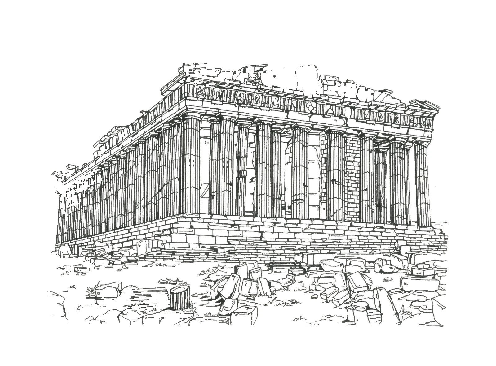 Ink History Art Drawings