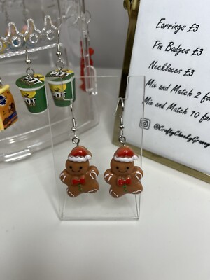 Lebkuchen Nikolausmütze Ohrringe