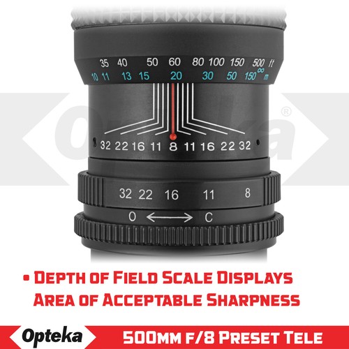 Opteka 500/1000mm f/8 Super Telephoto Lens for Nikon D3300 D3200 D3100 D3000 - Picture 2 of 10