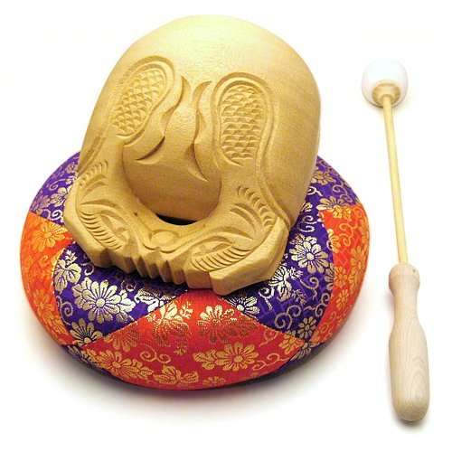 木製太鼓（チャング） Japanese Mokugyo Wooden fish drum set 15cm 6.0