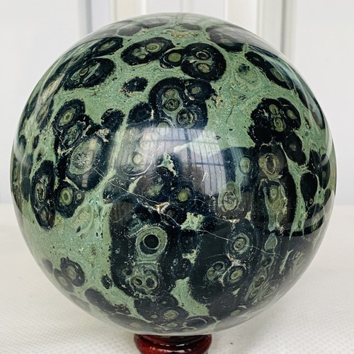Natürliches Auge Grün Kambaba Jaspis Stromatolith Kristall Kugel Kugel 3200G - Bild 9 von 12