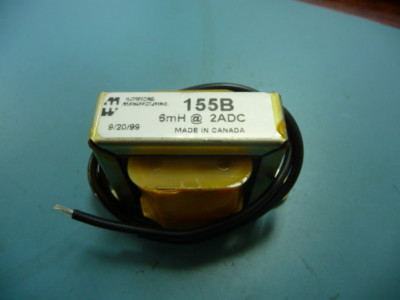HAMMOND  155B Qty of 1 per Lot IND TH PCB MOUNT 6UH 2A 155B; Filter Choke 6mH 15