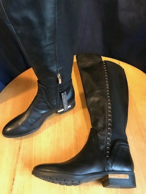black suede wide calf boots women's