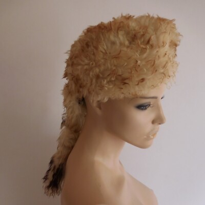 Hut Trapper David Crockett Handgefertigt Vintage Xx Frau Herren Canada N4404