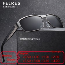 Metal Square Tinted Classic Reading Glasses Men Fashion Presbyopic Sunglasses