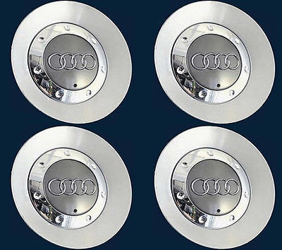 NEW GENUINE AUDI A4 B7 2005-2009 17'' ALLOY WHEEL CENTRE CAP SET 4PCS - Picture 1 of 3