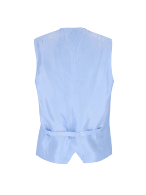 STELLA JEAN Dark blue Silk Vest RRP £490 size IT 50/L