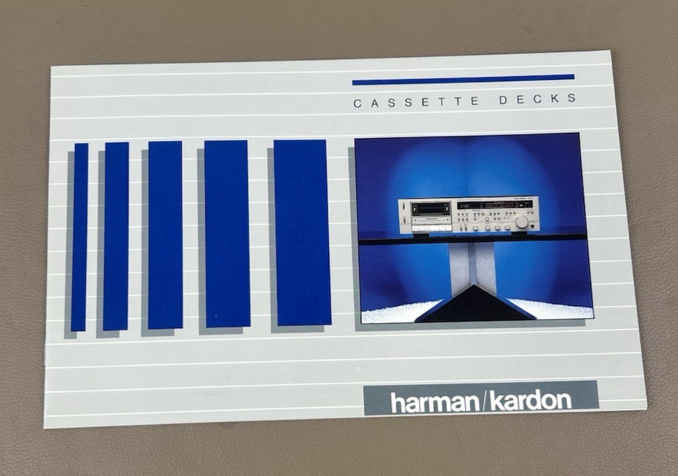 Harman Kardon Cassette Deck Brochure D-978