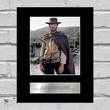 Clint Eastwood Signed Mounted Photo Display The Good, The Bad and The Ugly