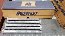 (QTY 5) 5/8" x 9" Hot Dipped Galvanized Hex Head Lag Bolt Screw [B7S4]