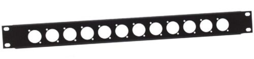 Adam Hall 1U pannello rack per 12x XLR D tipo forma pannello frontale pannello rack pannello - Foto 1 di 5
