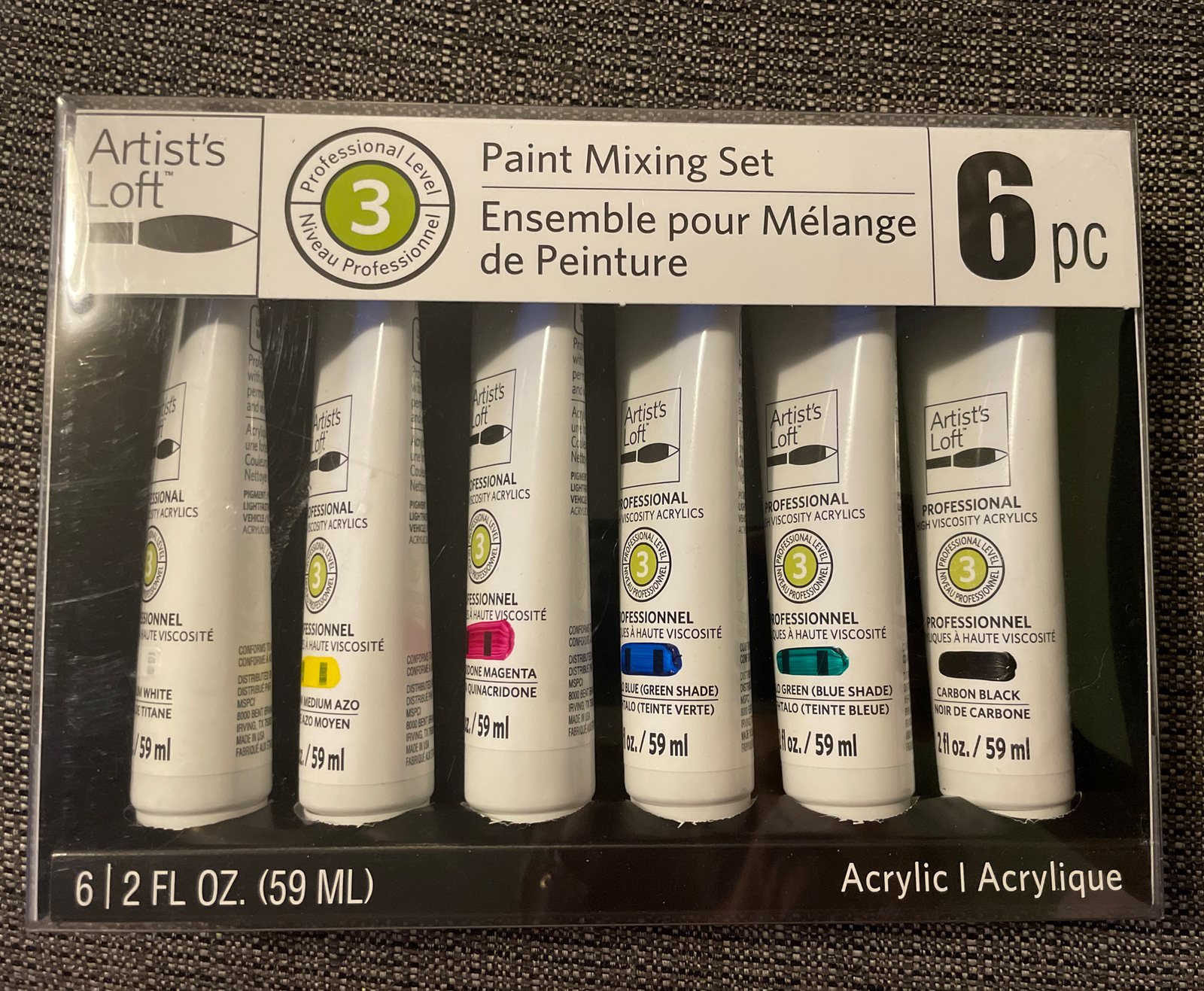 Artist's Loft Acrylic Paint Mixing Tube Set of 6 X 2fl oz. eBay