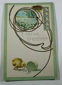Rare Early 1900/'s Unused Easter Postcard