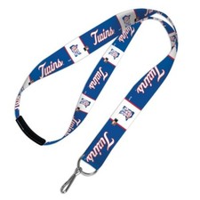 MINNESOTA TWINS COOPERSTOWN COLLECTION CORDINO PORTACHIAVI 1" LARGO 20" LUNGO
