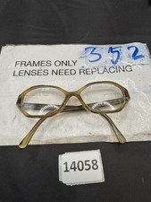 Vintage American Optical Havana Brown Horn Glasses Frames 50-16