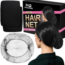 Hair Net, 120 PCS Invisible Black Hair Nets for Food Service Workers Women Men,