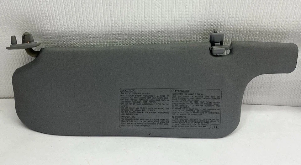 Par de clips de pantalla de vinilo gris parasol Toyota Rav4 1996-2000 incluidos Foto 3 de 4