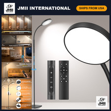 Adjustable Height LED Floor Lamp - Super Bright Dimmable Gooseneck Standing Ligh