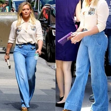 Isabel Marant Étoile Women's Size 2 Odessa Wide-Leg Denim Pants