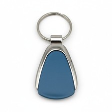 Premium Blue  Silver Metal Keychain Accessory
