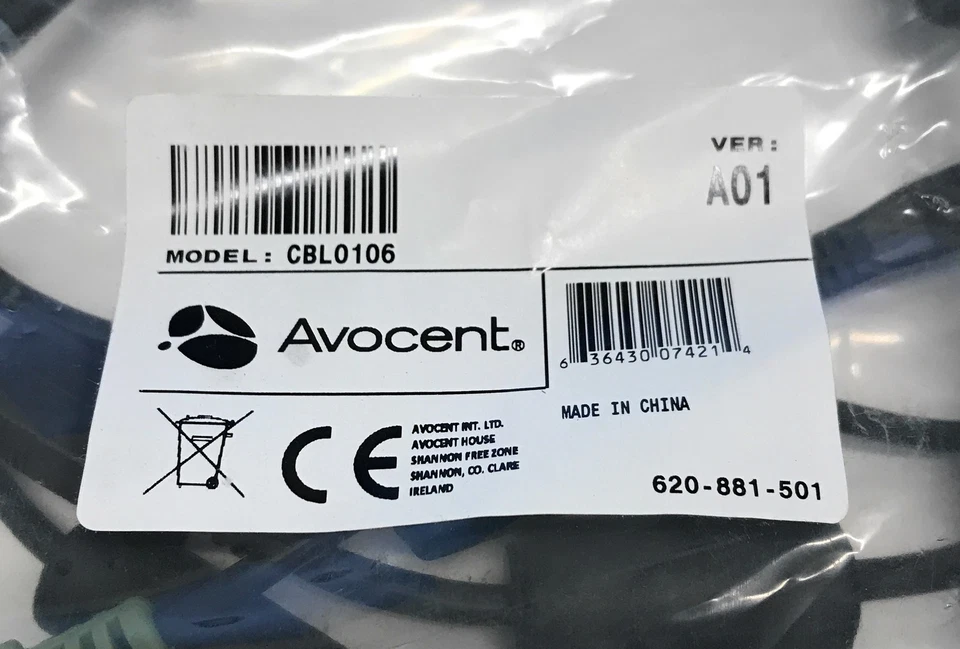 NEW Avocent CBL0106 Dual-DP USB Audio KVM Cable 6FT Integrated Cable - Image 3 of 3